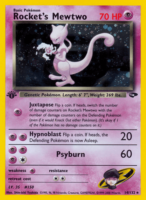 Rocket's Mewtwo Gym Challenge card