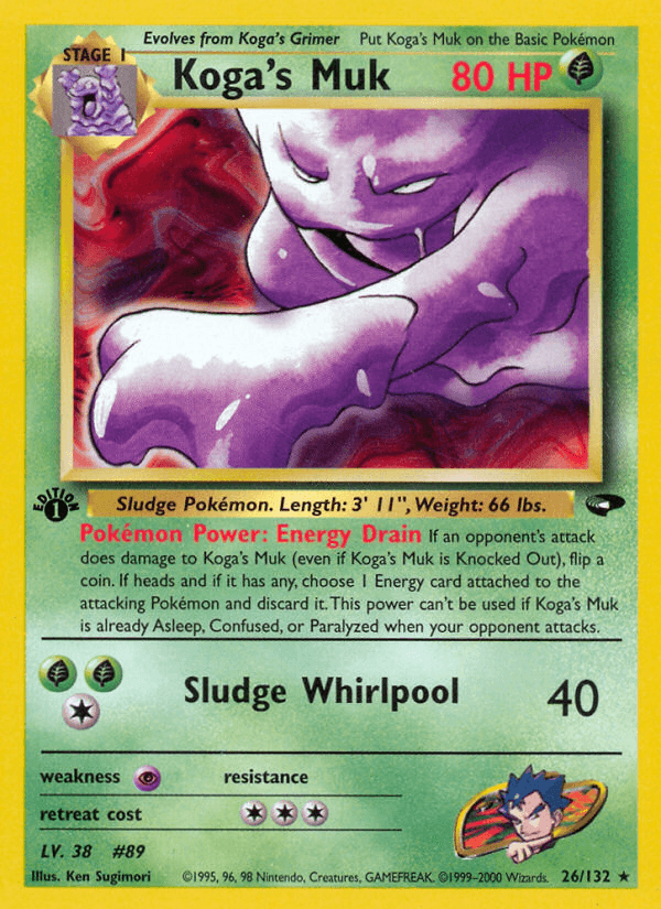Koga's Muk Gym Challenge card