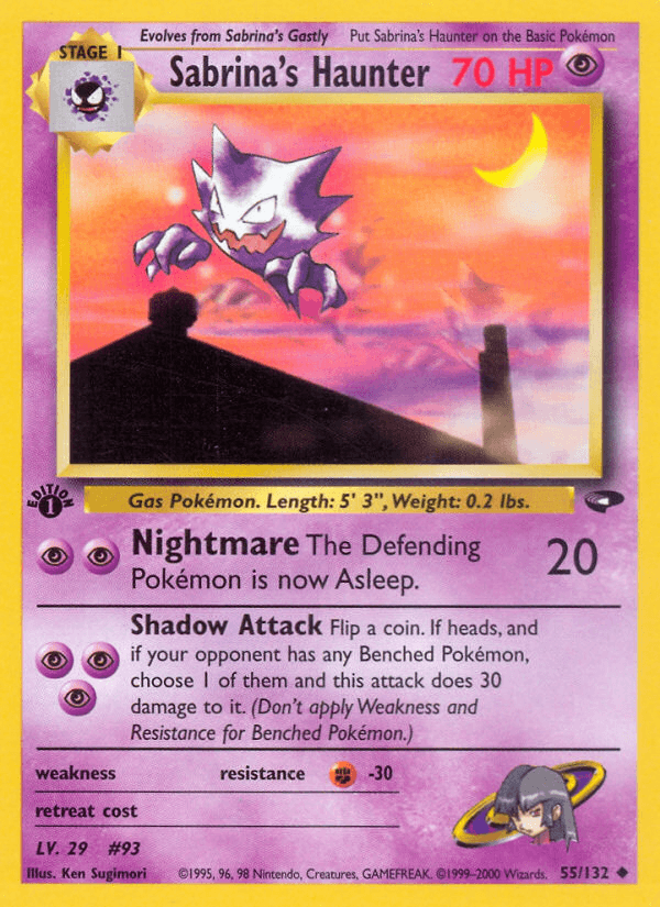 Sabrina's Haunter Gym Challenge card