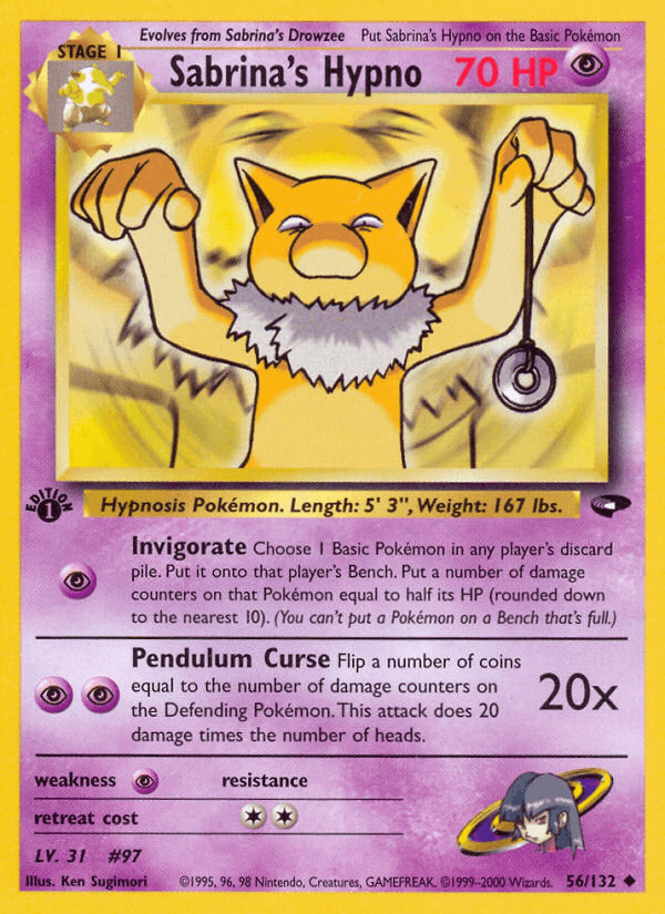 Sabrina's Hypno Gym Challenge card