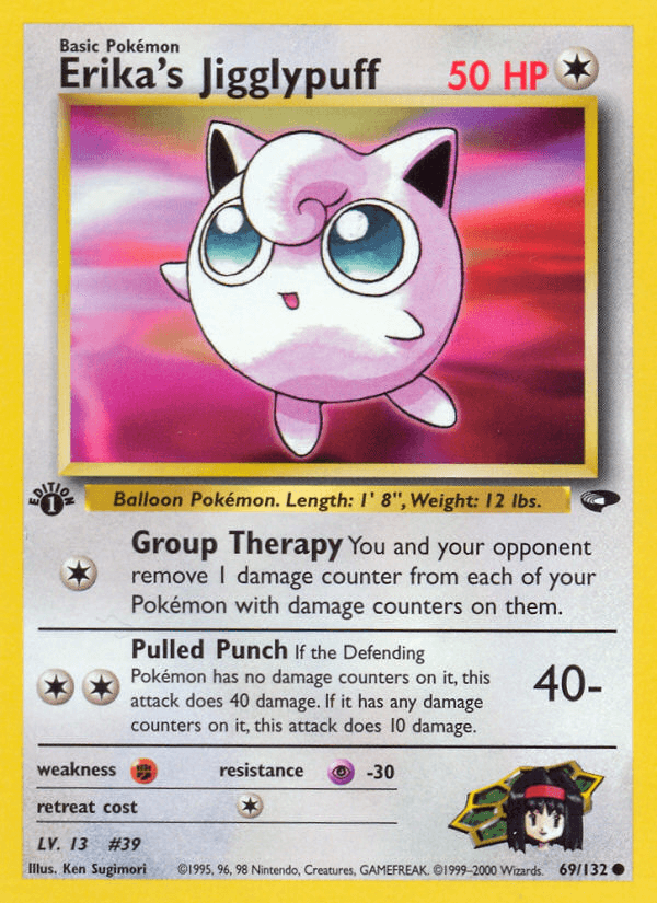 Erika's Jigglypuff Gym Challenge card