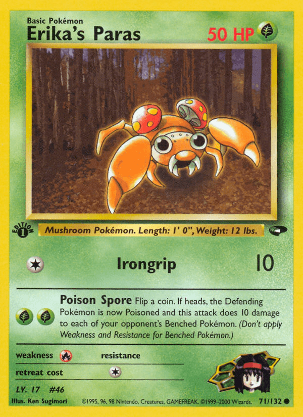 Erika's Paras Gym Challenge card