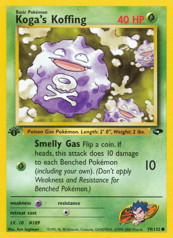 Koga's Koffing Gym Challenge card