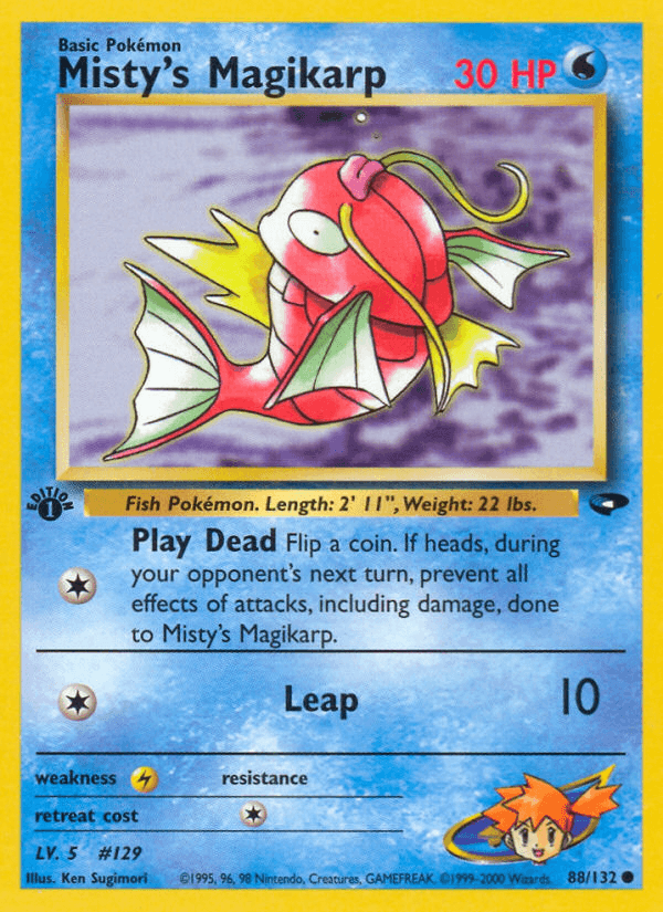 Misty's Magikarp Gym Challenge card