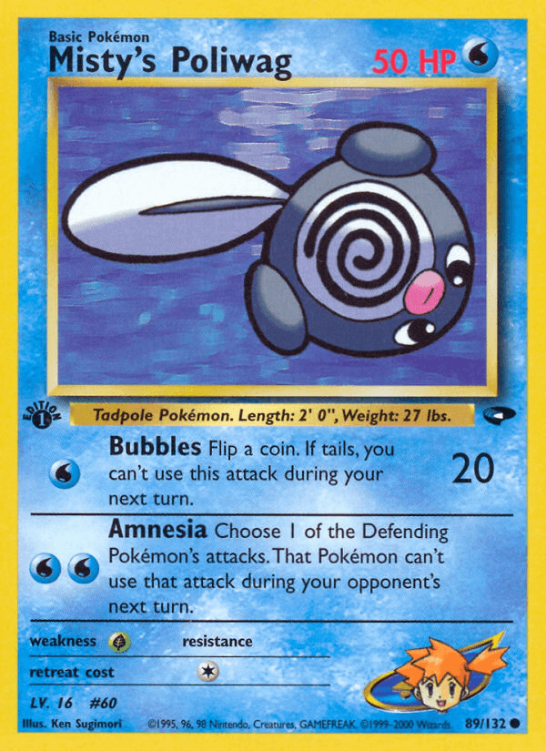 Misty's Poliwag Gym Challenge card