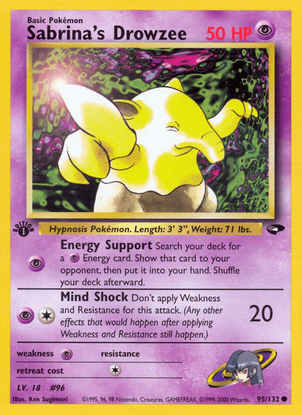 Sabrina's Drowzee Gym Challenge card