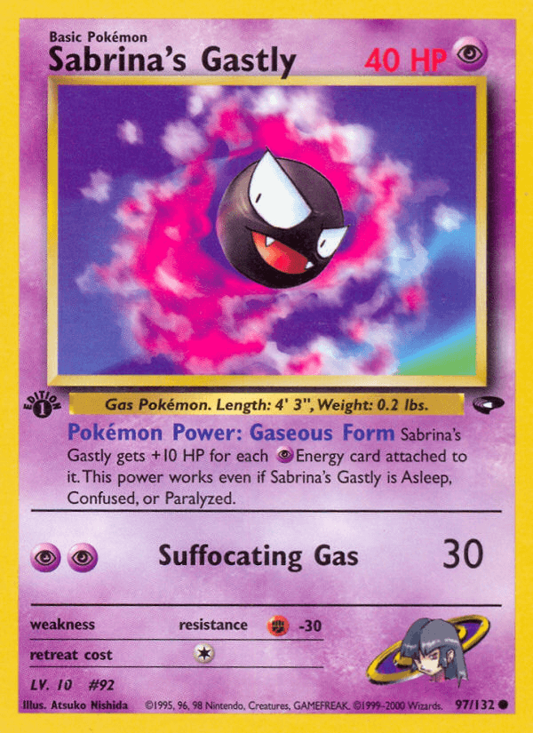 Sabrina's Gastly 寶可夢 card