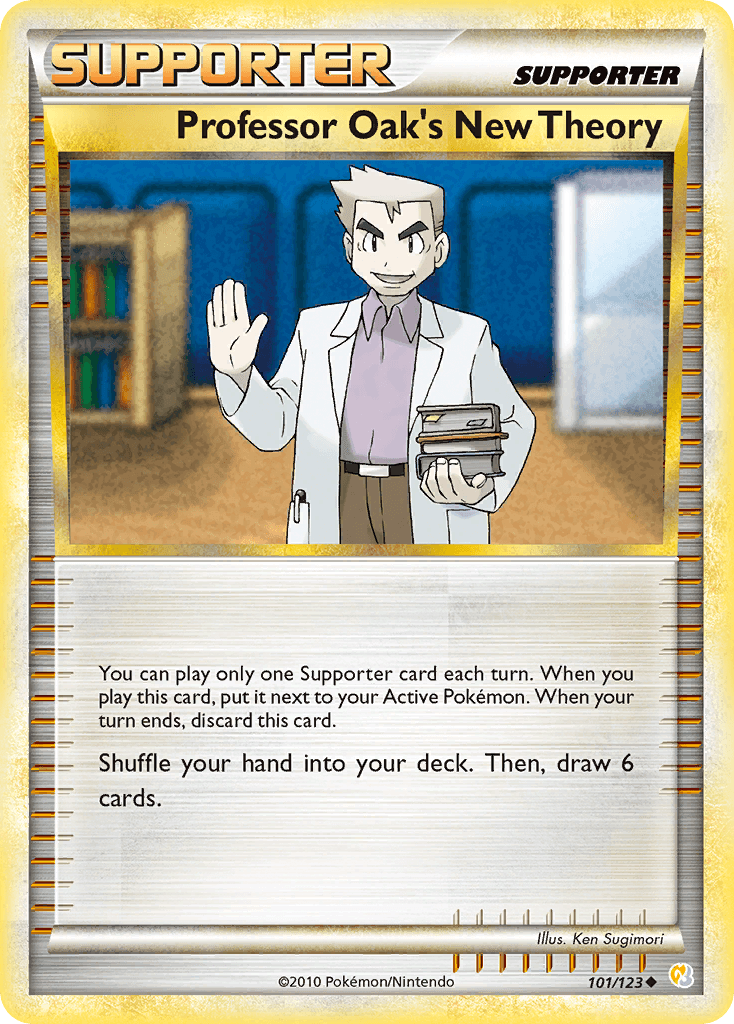 Professor Oak's New Theory HeartGold & SoulSilver card