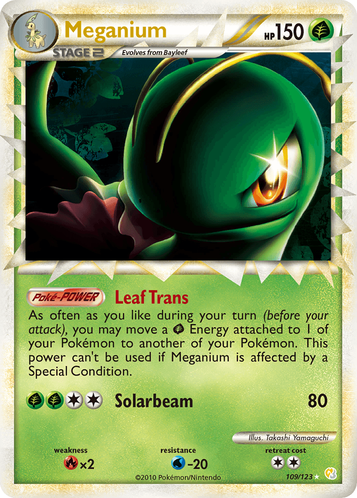 Meganium HeartGold & SoulSilver card