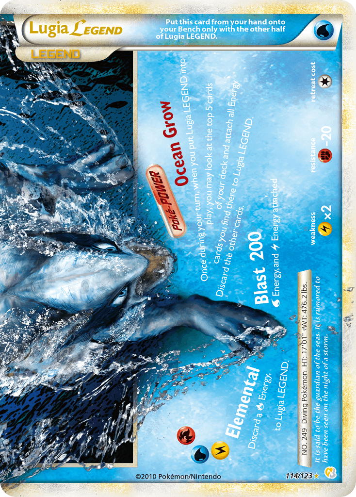 Lugia LEGEND HeartGold & SoulSilver card