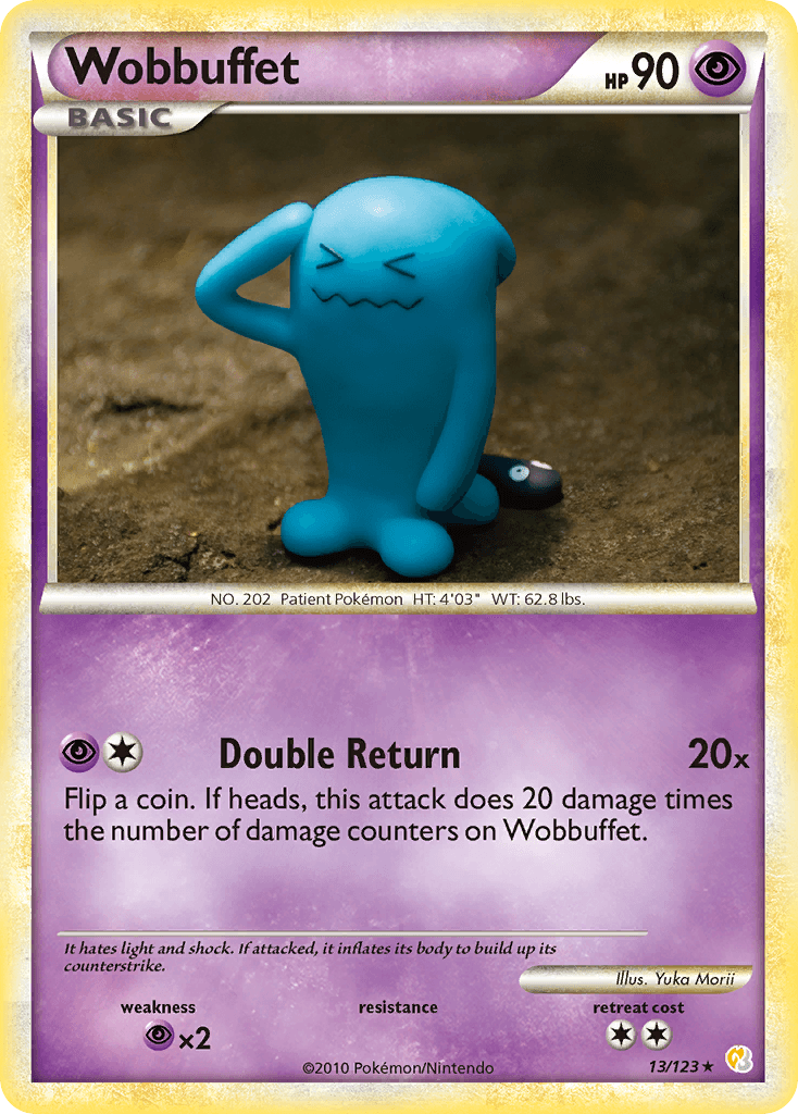 Wobbuffet HeartGold & SoulSilver card