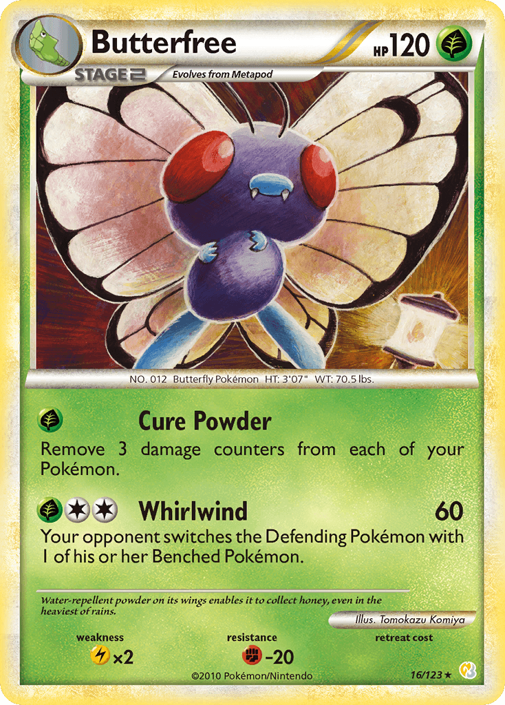 Butterfree HeartGold & SoulSilver card
