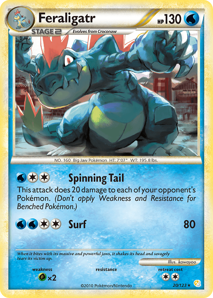 Feraligatr HeartGold & SoulSilver card
