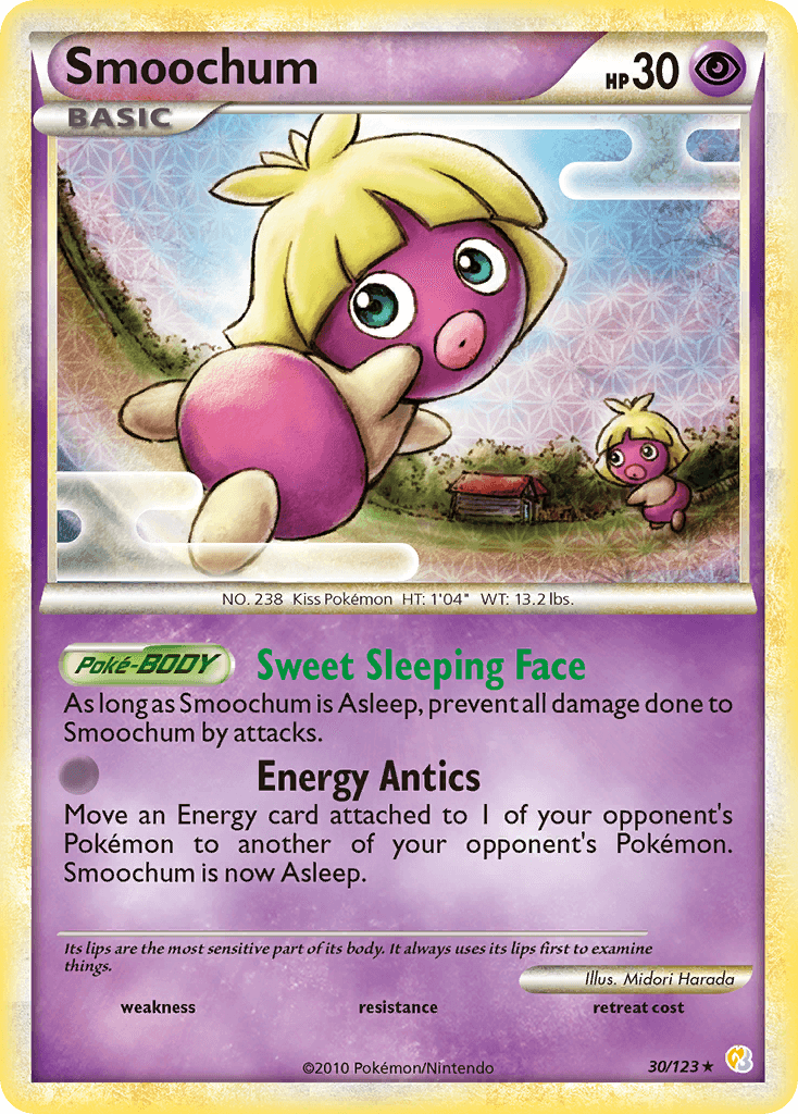 Smoochum HeartGold & SoulSilver card