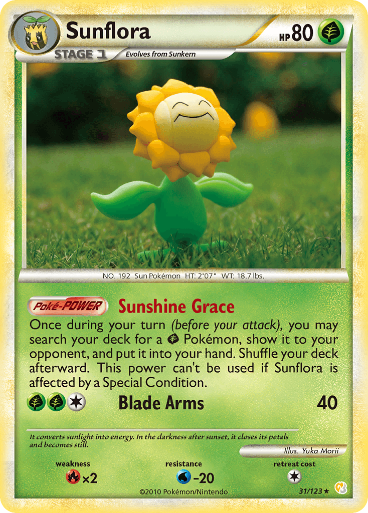 Sunflora HeartGold & SoulSilver card