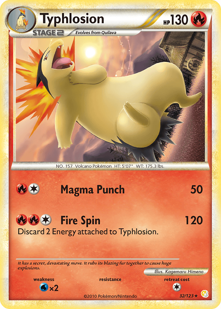 Typhlosion 寶可夢 card
