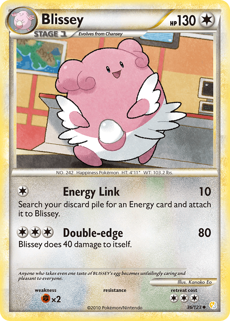 Blissey HeartGold & SoulSilver card