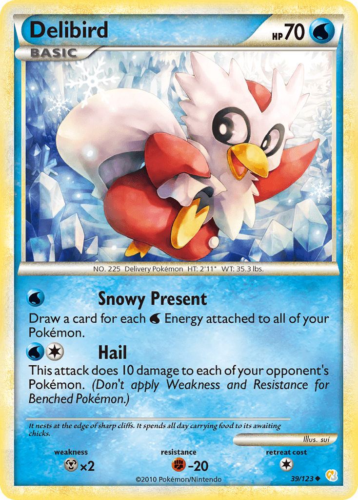 Delibird HeartGold & SoulSilver card