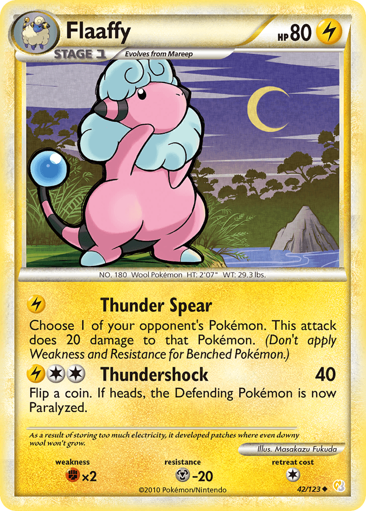 Flaaffy HeartGold & SoulSilver card