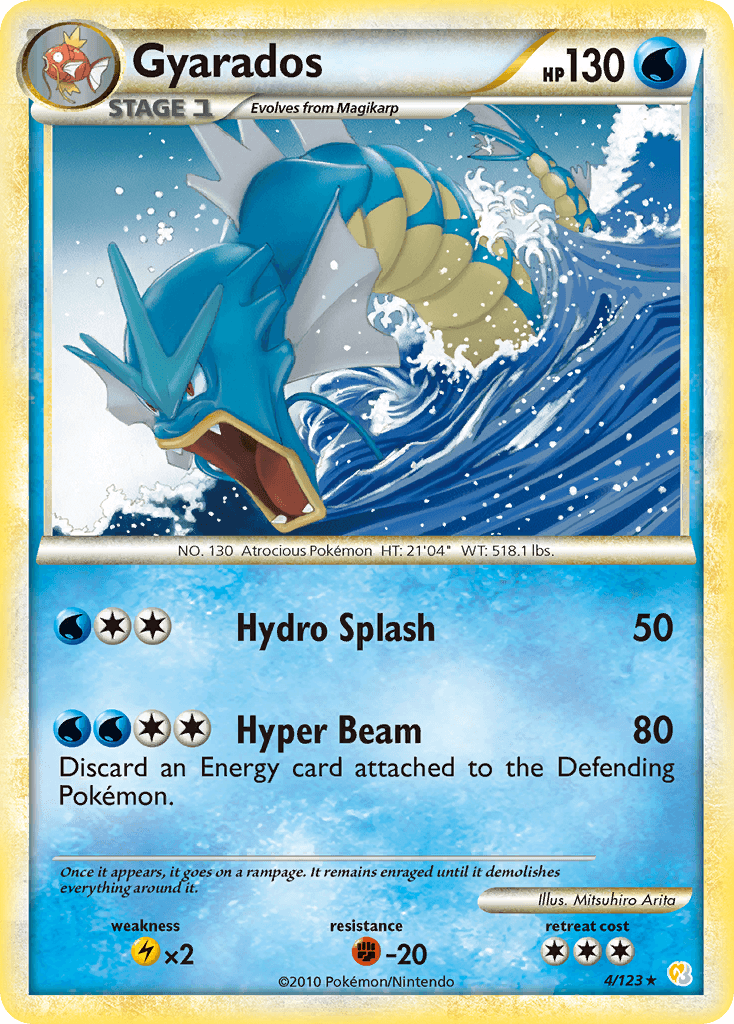 Gyarados HeartGold & SoulSilver card