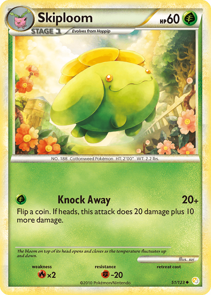 Skiploom HeartGold & SoulSilver card