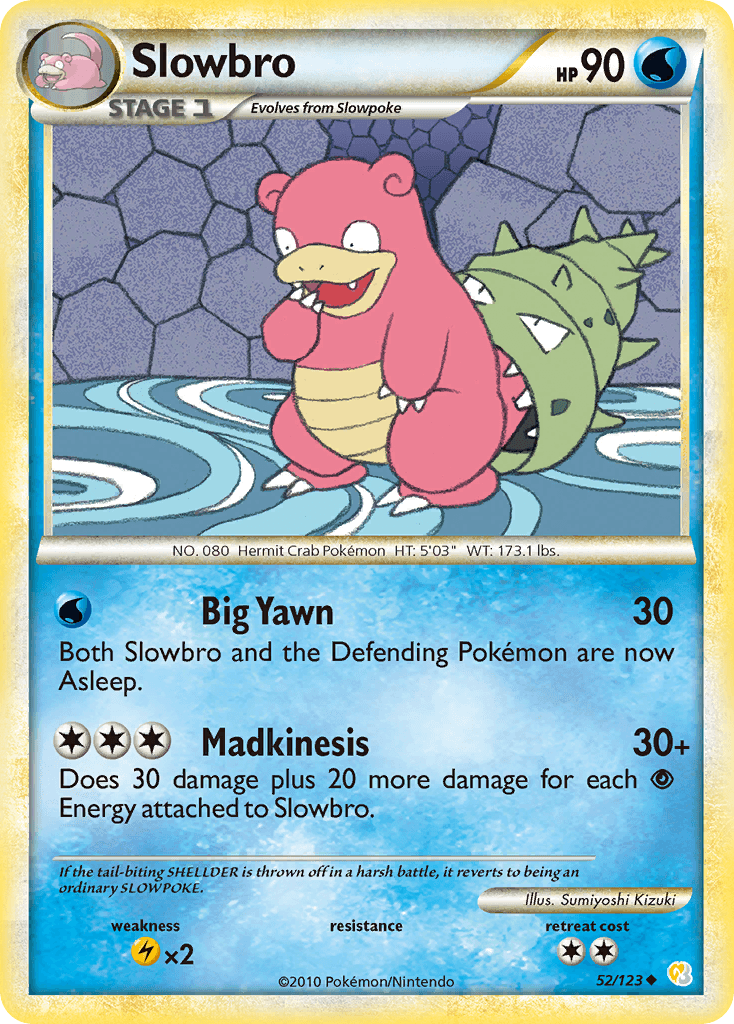 Slowbro HeartGold & SoulSilver card