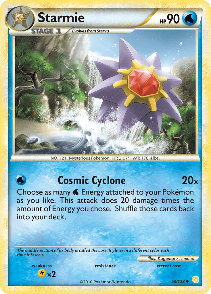 Starmie HeartGold & SoulSilver card