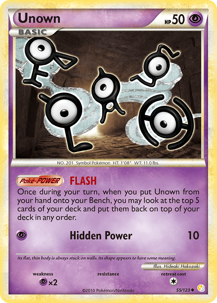 Unown HeartGold & SoulSilver card