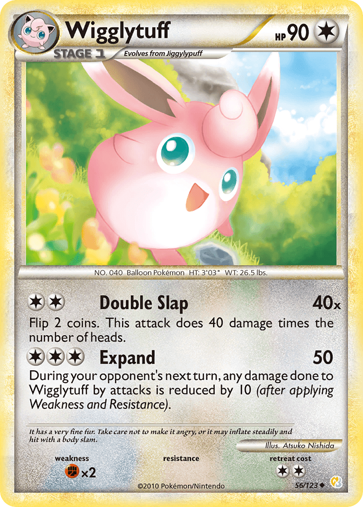 Wigglytuff HeartGold & SoulSilver card