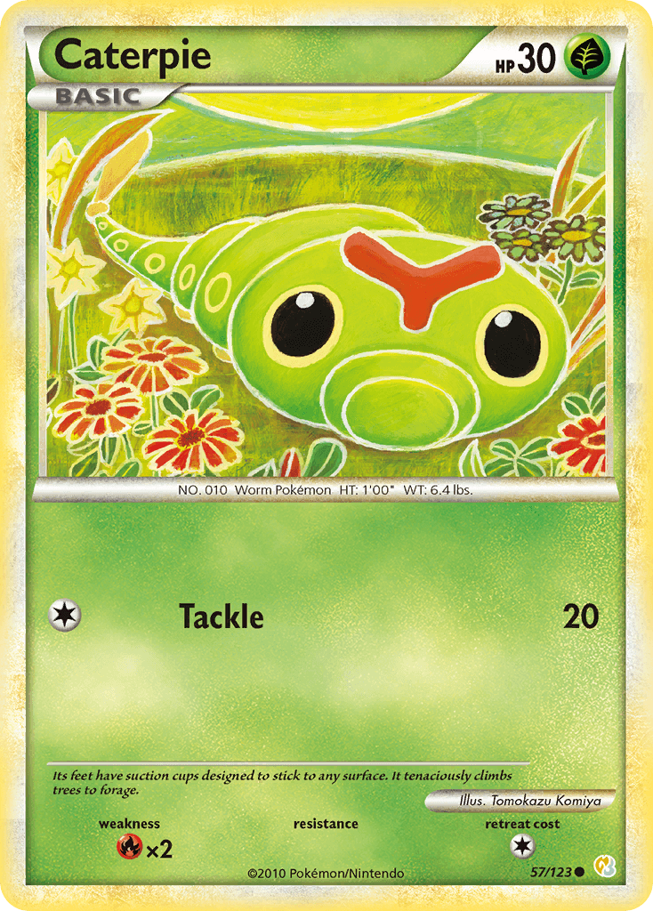 Caterpie HeartGold & SoulSilver card
