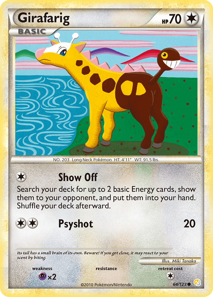 Girafarig HeartGold & SoulSilver card