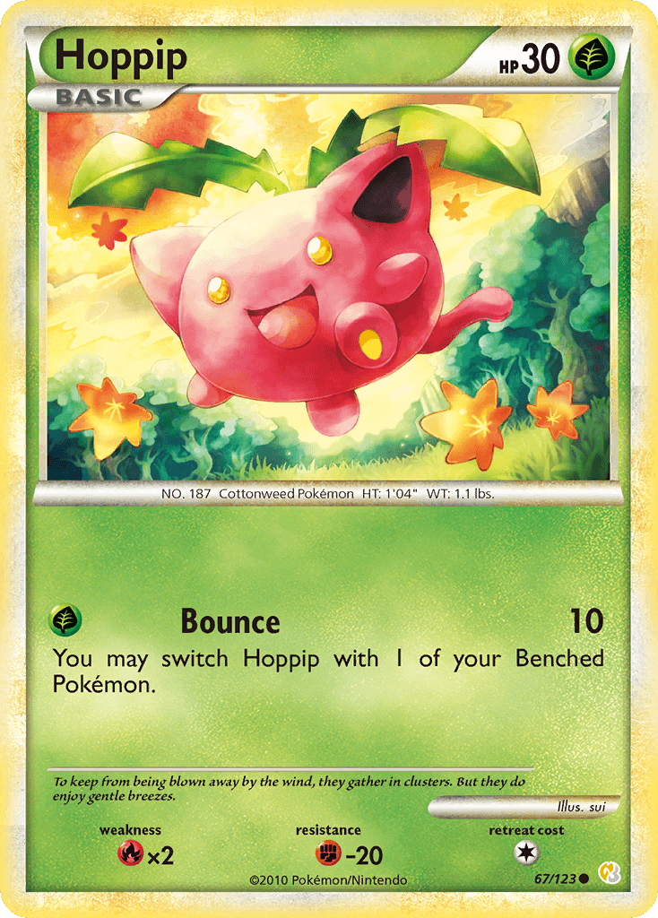 Hoppip HeartGold & SoulSilver card
