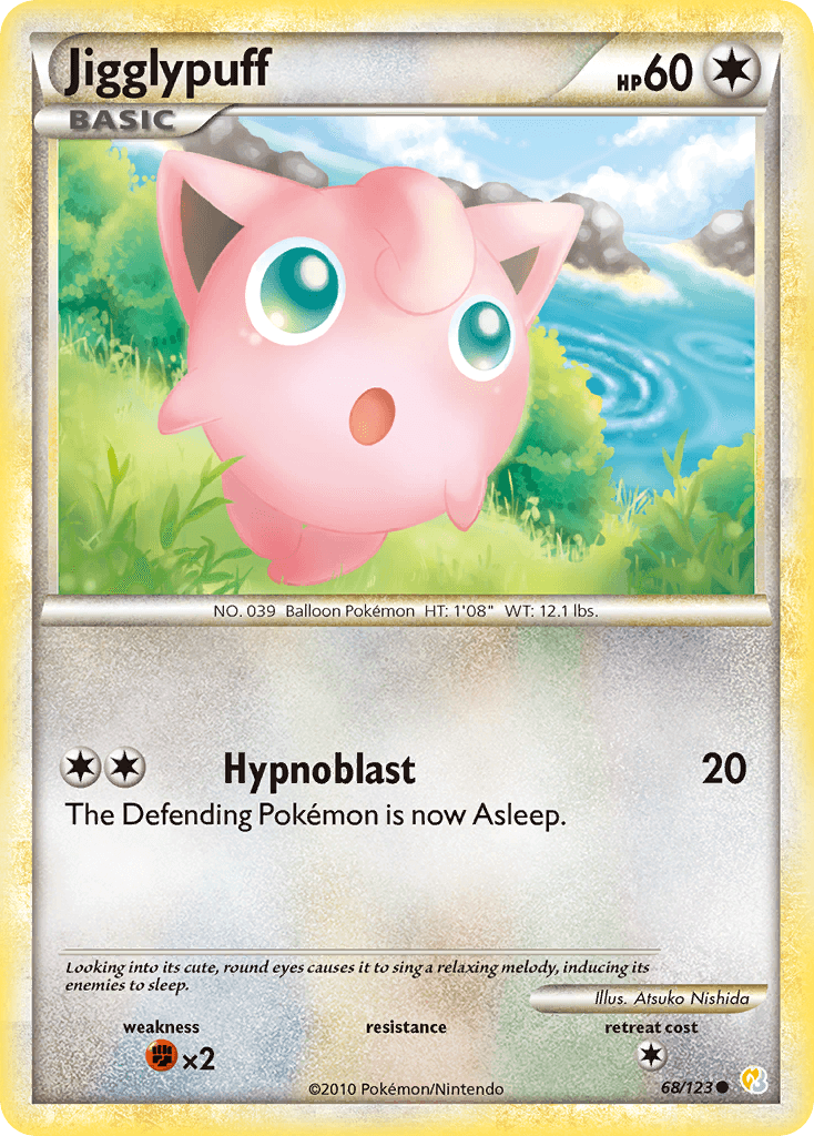 Jigglypuff HeartGold & SoulSilver card
