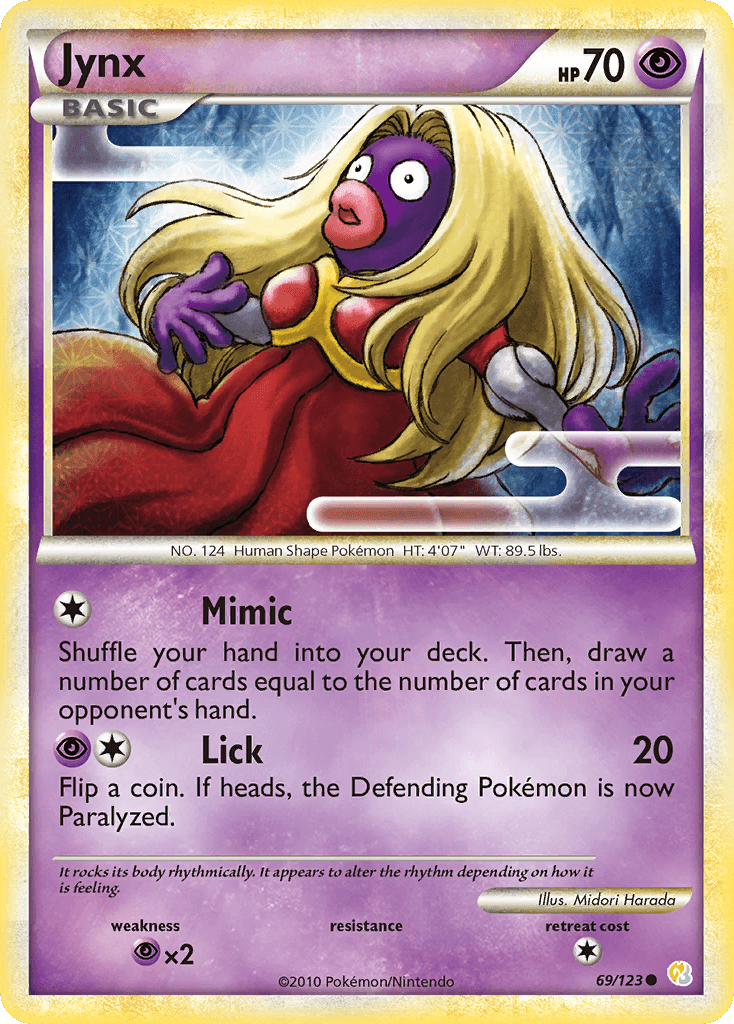 Jynx HeartGold & SoulSilver card