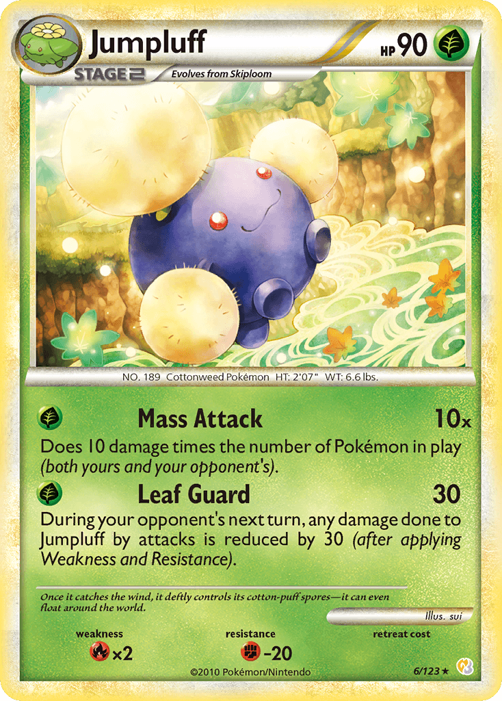 Jumpluff HeartGold & SoulSilver card