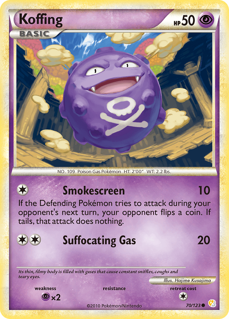 Koffing HeartGold & SoulSilver card