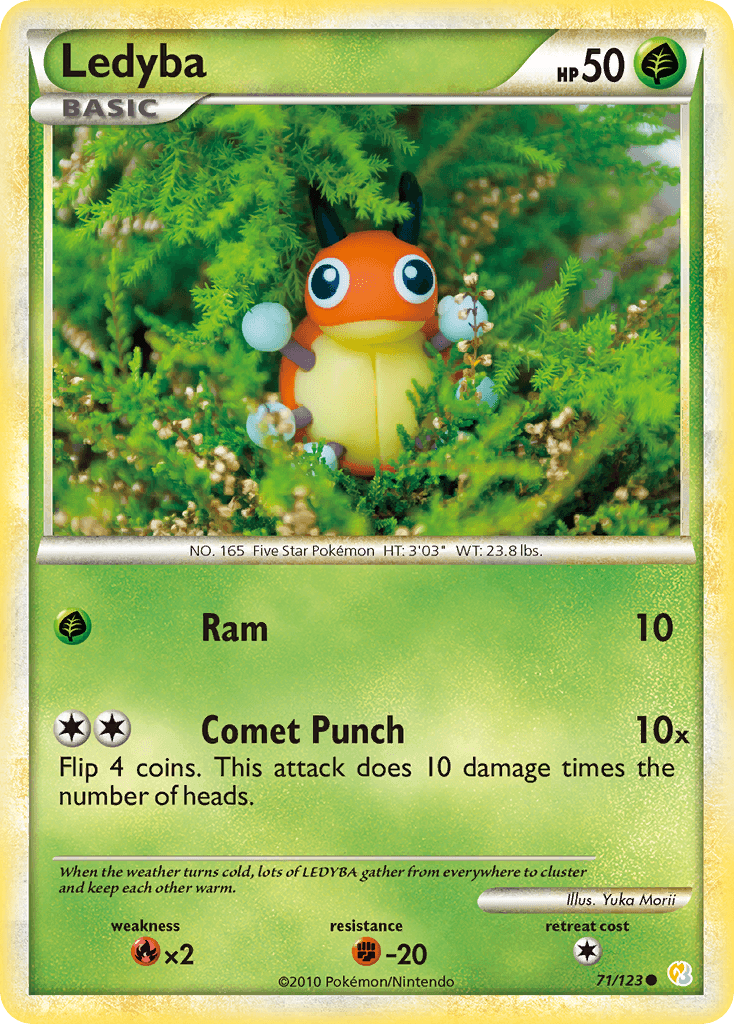 Ledyba HeartGold & SoulSilver card