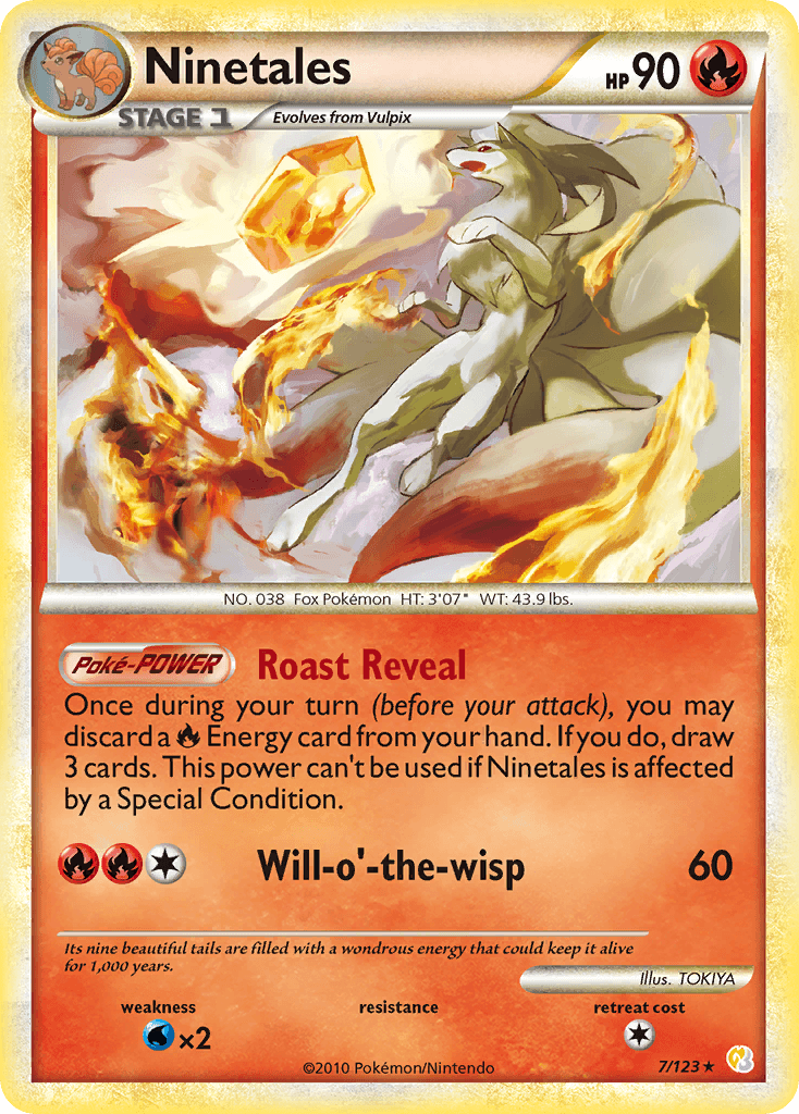 Ninetales HeartGold & SoulSilver card
