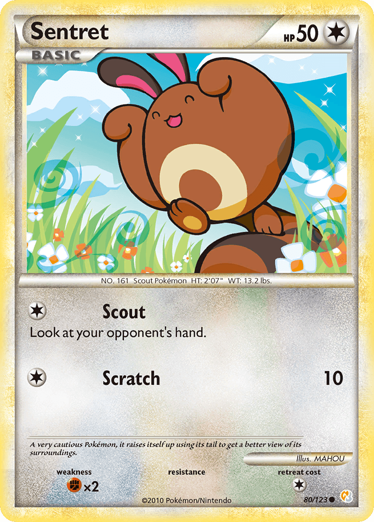 Sentret HeartGold & SoulSilver card