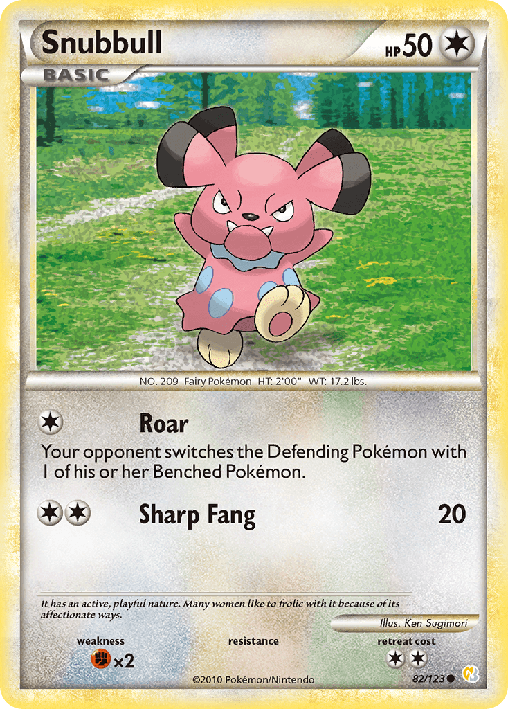 Snubbull HeartGold & SoulSilver card