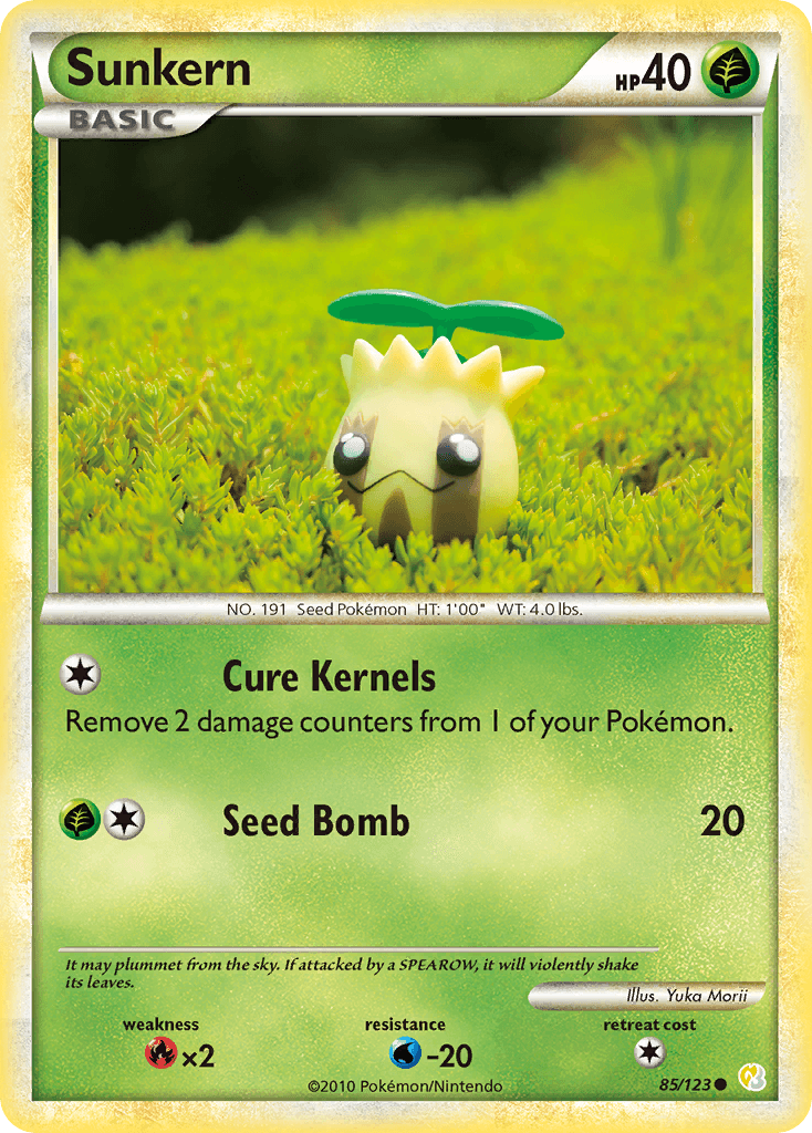 Sunkern HeartGold & SoulSilver card