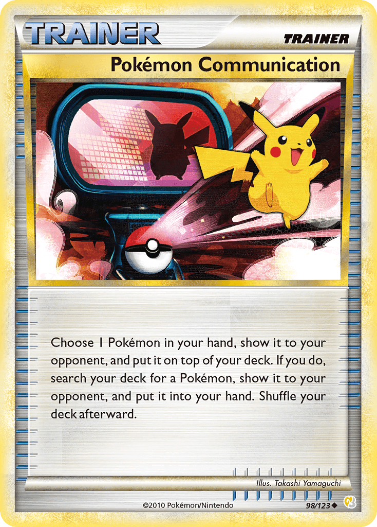 Pokémon Communication HeartGold & SoulSilver card