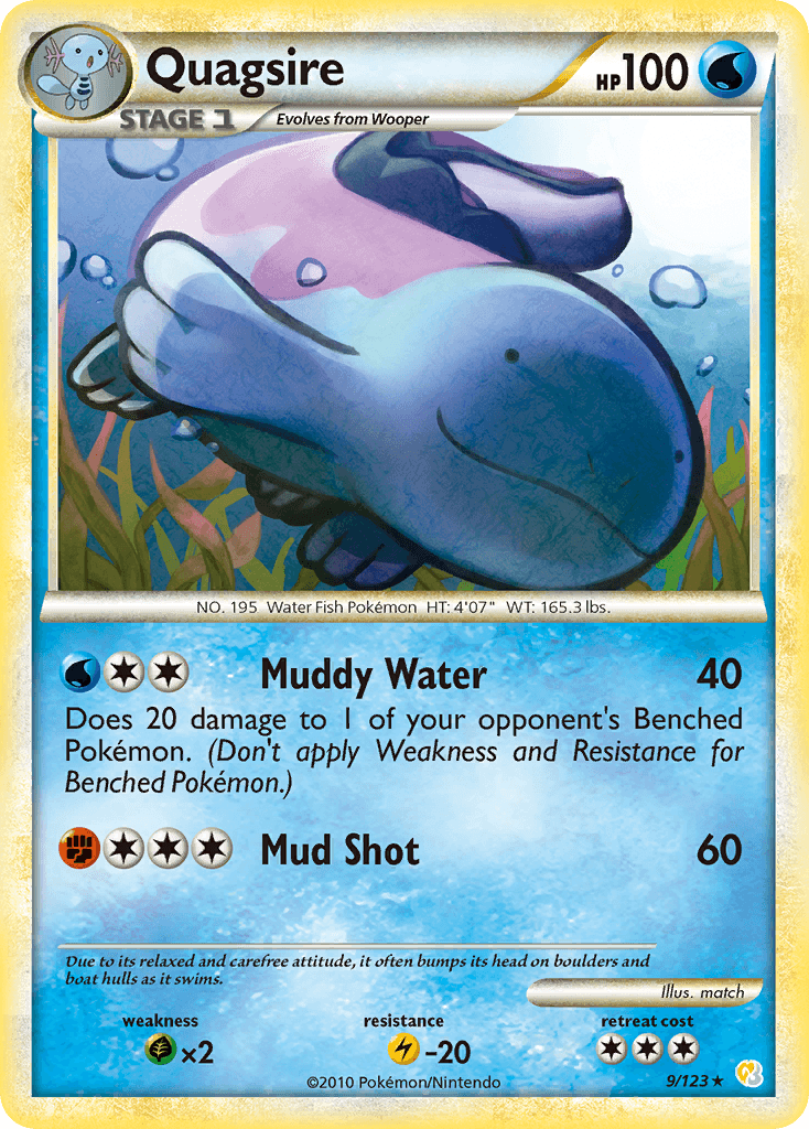 Quagsire HeartGold & SoulSilver card