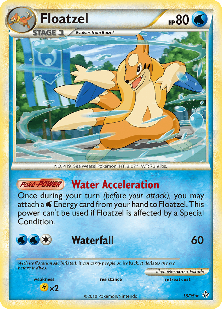 Floatzel HS—Unleashed card