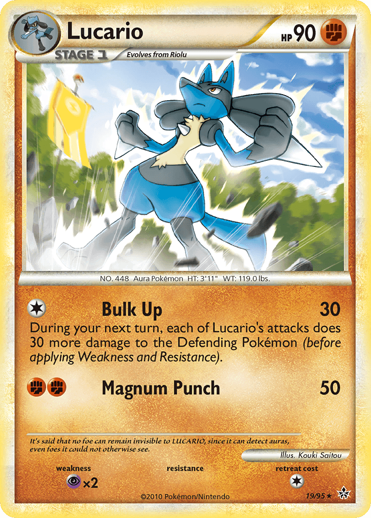 Lucario HS—Unleashed card