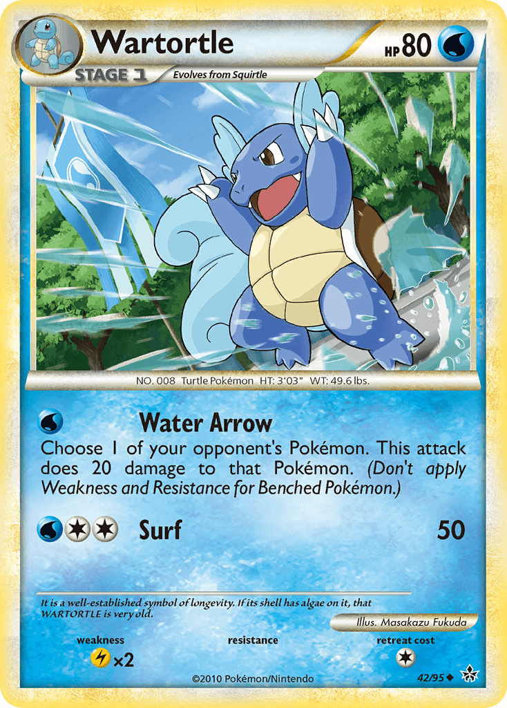 Wartortle HS—Unleashed card