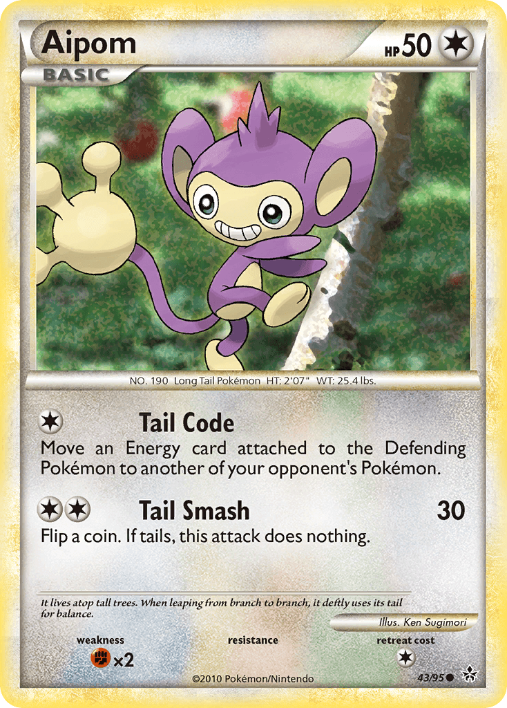 Aipom HS—Unleashed card
