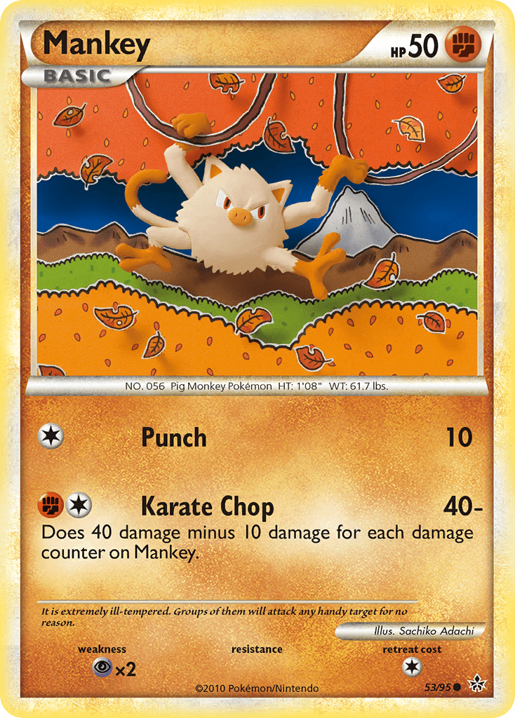 Mankey HS—Unleashed card