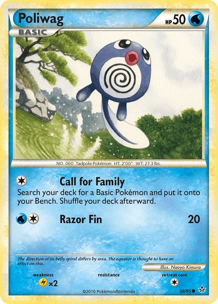 Poliwag HS—Unleashed card