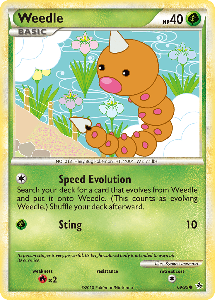 Weedle HS—Unleashed card